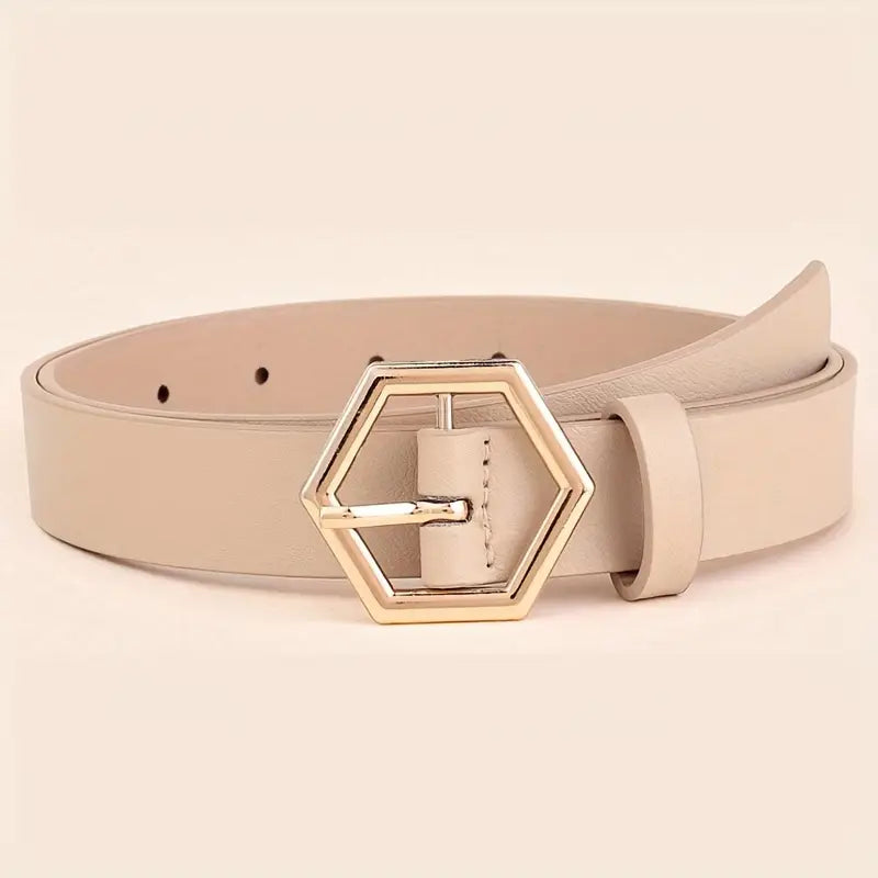 Fine line - Classic ladies' belt made from genuine leather