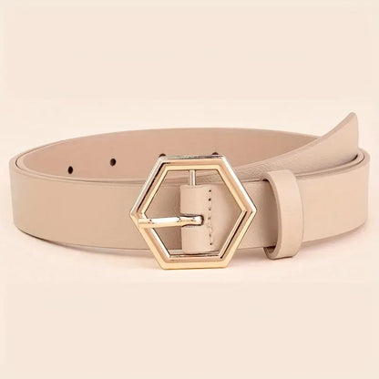 Fine line - Classic ladies' belt made from genuine leather