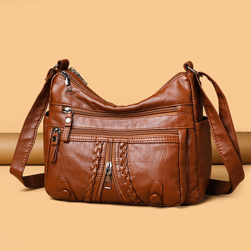 Brielle - Multi-compartment Washed  Bag