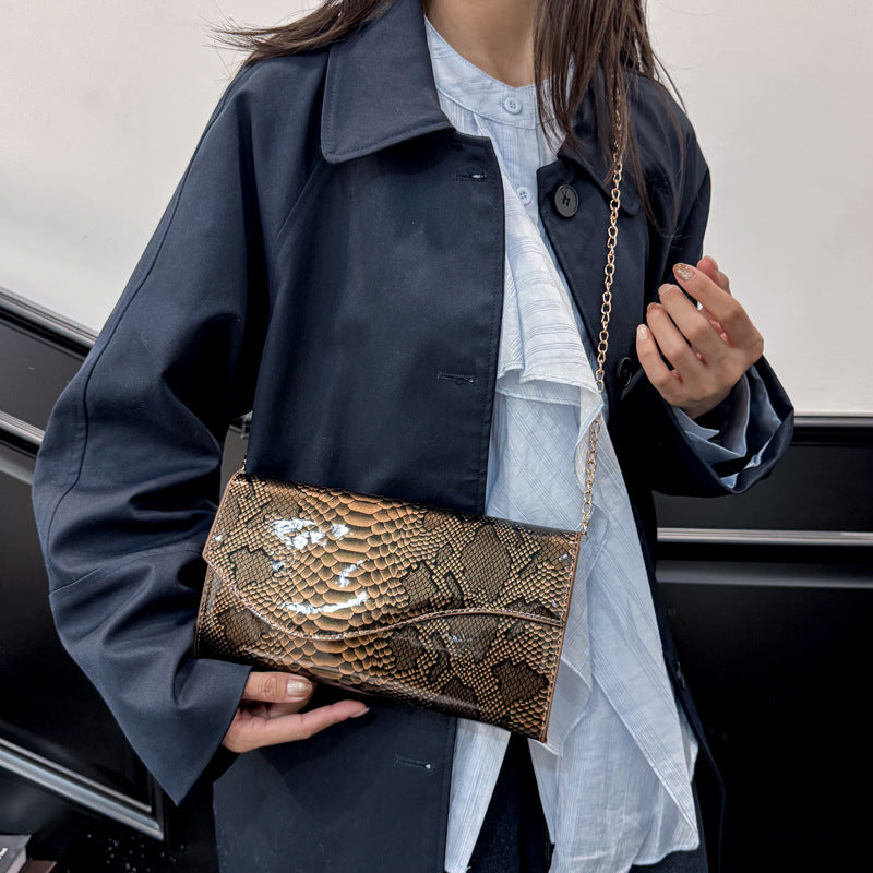 Adeline - Serpentine Chain Shoulder Messenger Bag