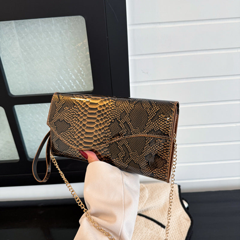 Adeline - Serpentine Chain Shoulder Messenger Bag