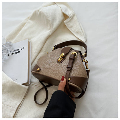 Tahlia - Korean Retro Lychee Pattern Handbag