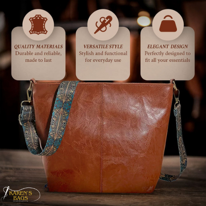 Chelsey’s Vintage Charm | Leather Shoulder Bag